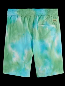 Tie-Dye Corduroy Shorts