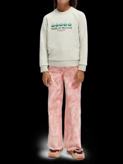 Tie-Dye High-Rise Wide Leg Trousers
