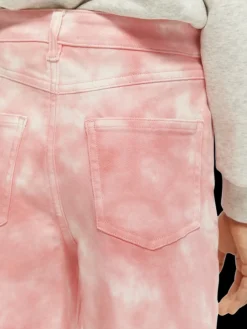 Tie-Dye High-Rise Wide Leg Trousers