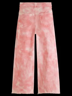 Tie-Dye High-Rise Wide Leg Trousers