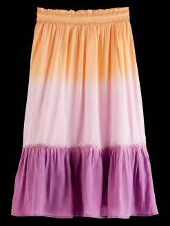 Tie-Dye Midi Skirt