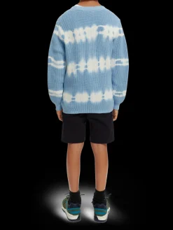 Tie-Dye Rib Knit Organic Cotton Sweater