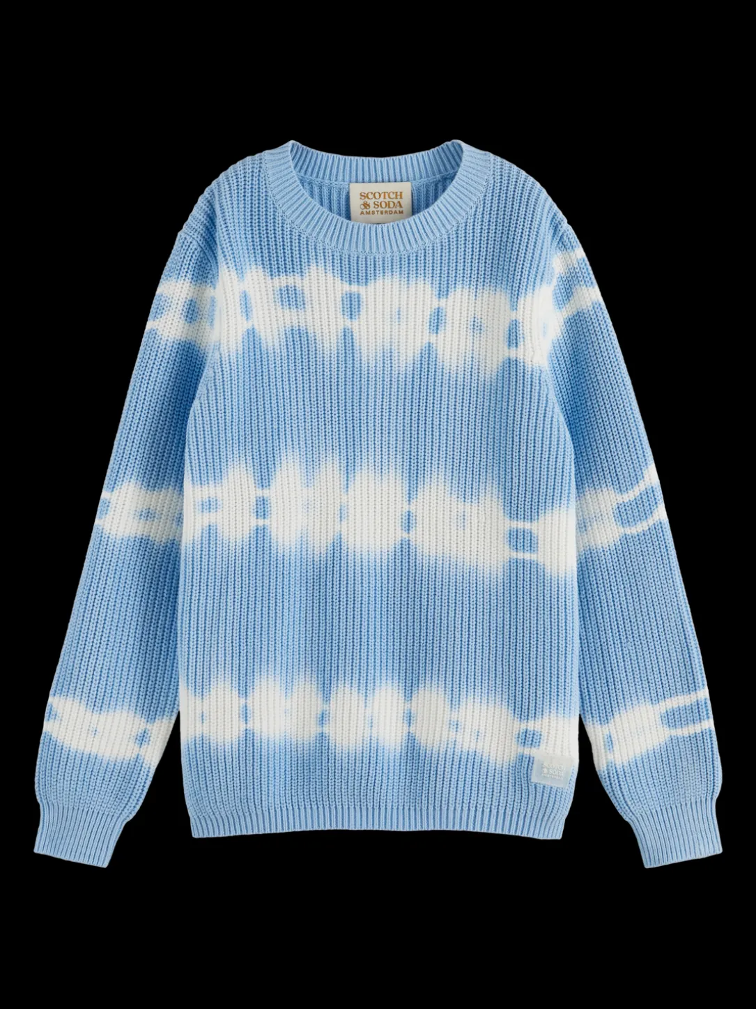 Tie-Dye Rib Knit Organic Cotton Sweater