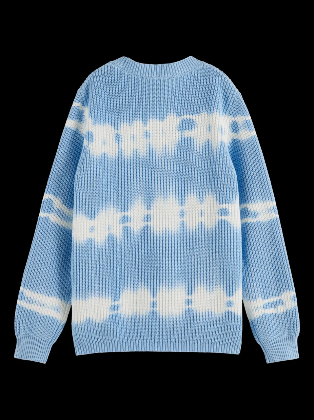 Tie-Dye Rib Knit Organic Cotton Sweater