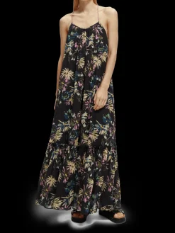 Tiered Strap Maxi Dress