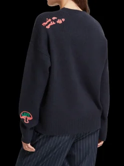 Varsity Embroidered Pullover