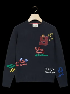 Varsity Embroidered Pullover