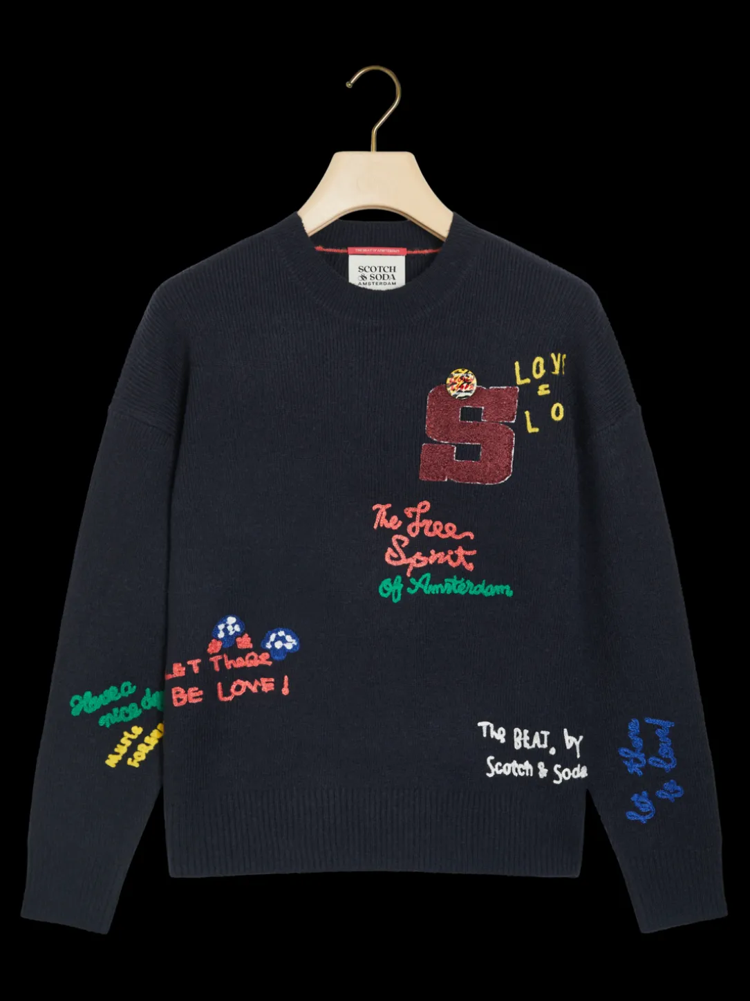 Varsity Embroidered Pullover