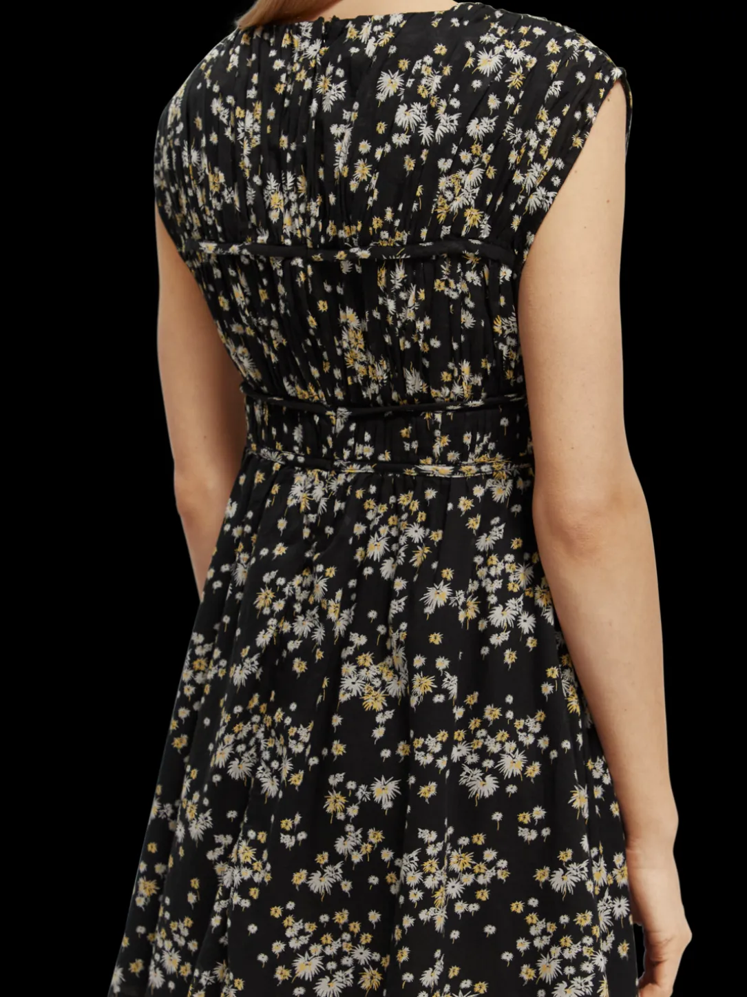 V-Neck Sleeveless Mini Dress