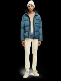 Water-Repellent Hooded Puffer Jacket