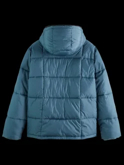 Water-Repellent Hooded Puffer Jacket