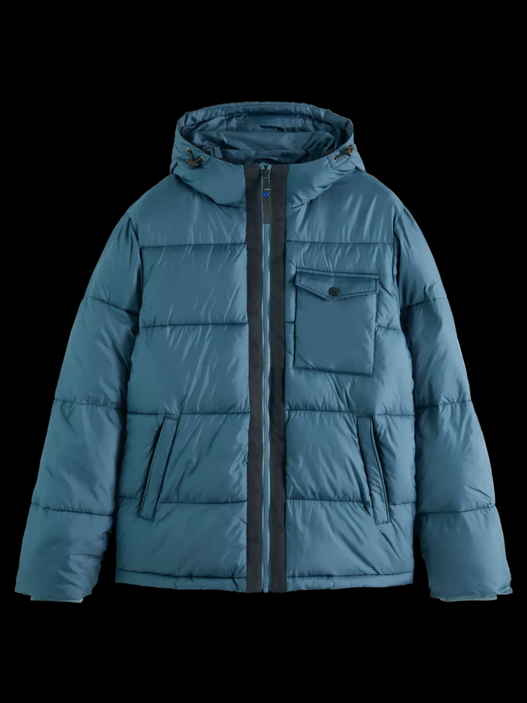 Water-Repellent Hooded Puffer Jacket