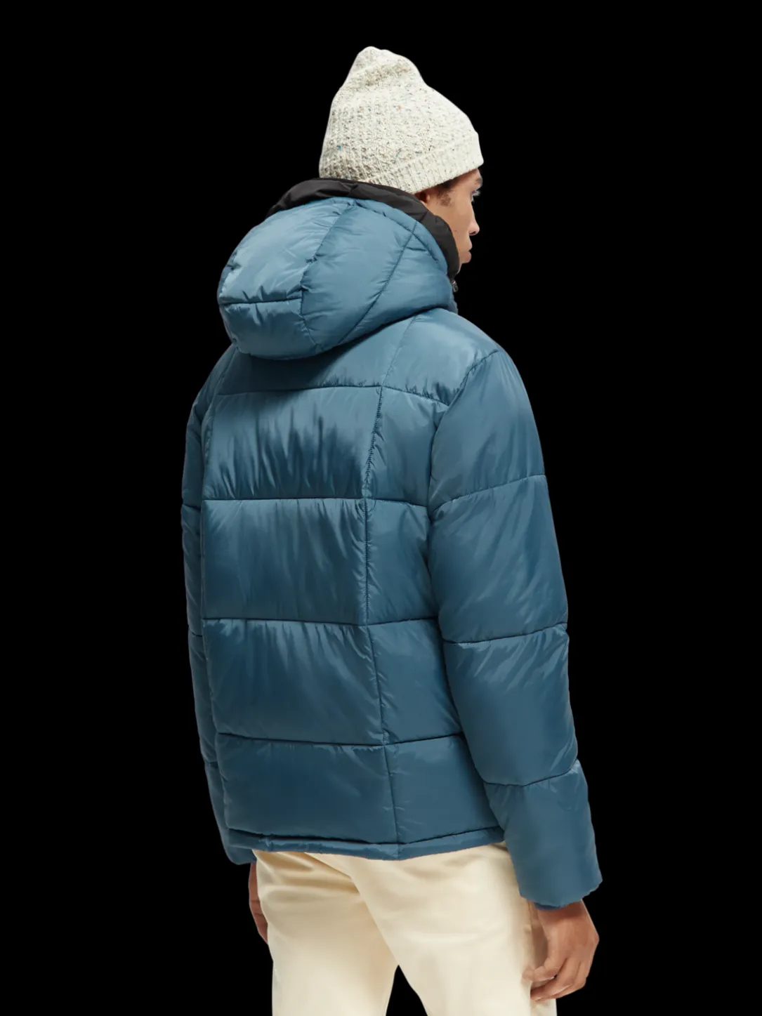Water-Repellent Hooded Puffer Jacket