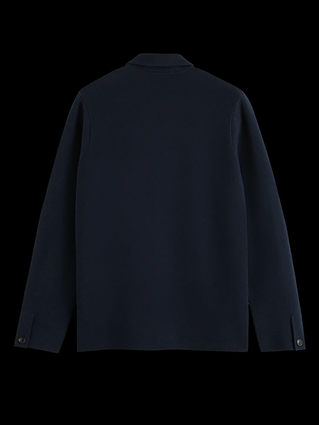 Wool-Blend Knitted Worker Jacket