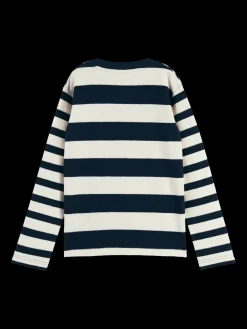 Yarn-Dyed Organic Cotton Long-Sleeved T-Shirt