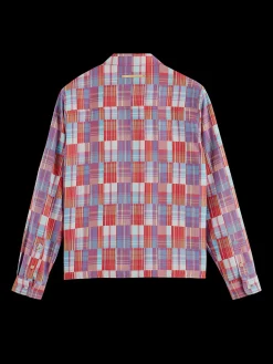 Zip-Front Check Shirt